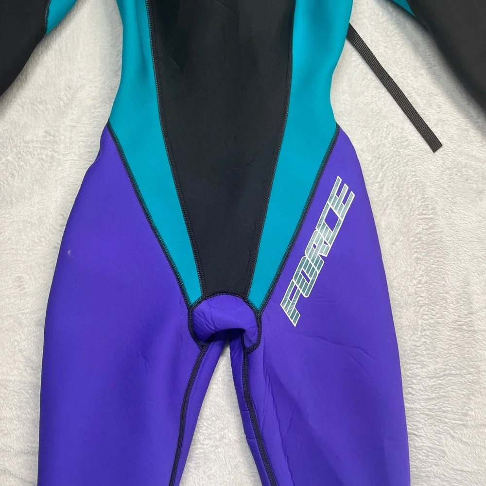 Eagle Wetsuit Women Purple Teal Black Colorblock Force Full Body Size 8